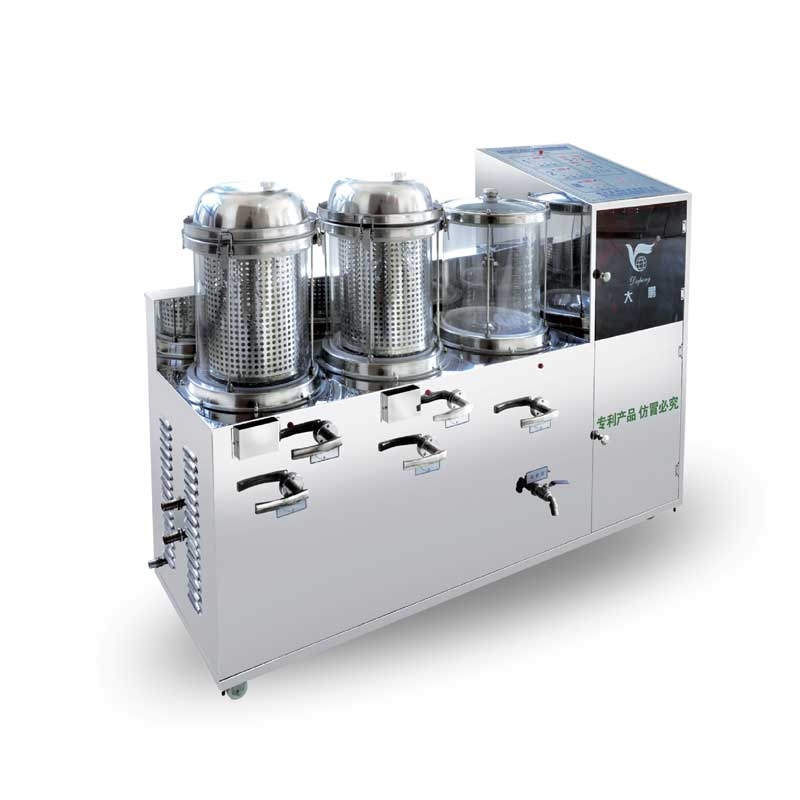 Computer mixing and energy saving two frying decocting packaging machine series DP2000-2 (2+1) type